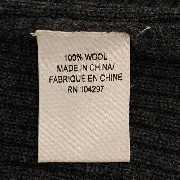 MILLY Isabella Puffed Shoulder Ribbed Wool Sweater Long Sleeve Gray Size 2 - Picture 7 of 10